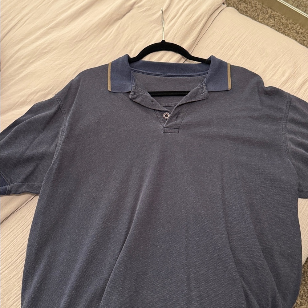 Men's Navy Polo Shirt - Picture 4 of 6